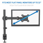 ShoppingAll - Support de montage pour écran LCD LED simple avec bras réglable - Noir-Gardez vos câbles bien rangés et organisés grâce à nos clips de câbles intégrés, économisez votre espace de bureau et gardez votre poste de travail propre.