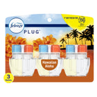 Febreze - Plug Recharge d'huile désodorisante - Parfum Hawaiian Aloha - Paquet de 3-Recharge