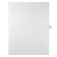 Mark Maker – Onglets séparateurs juridiques blancs, 1/25 onglets, format lettre, sans trous, numéro 137, 25/paquet-Onglets séparateurs blancs, 1/25 onglets