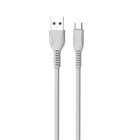 Câble Micro USB Basic Tech 3 pi - Gris-Tressé pour plus de durabilité