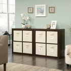 Sauder Stow-away 8 Cube Organisateur - 57.87" H - Finition Smoked Oak (421547)-Assemblage requis