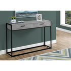 Monarch Specialties - 3510 Table D'Appoint - 48 po L/Console D'entrée Gris/Noir-Base robuste en métal noir au design épuré