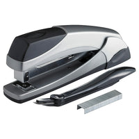 Staples® - Agrafeuse de luxe - paquet combiné, chromée, capacité de 20 feuilles-Conception fonctionnelle profilée et construction en métal