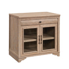 Sauder - 431439 La Collection Rollingwood Base de bibliothèque - Finition Brushed Oak-Dessus durable de 1 po. d'épaisseur.