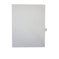 Mark Maker – Onglets séparateurs juridiques blancs, 1/26 onglets, format lettre, sans trous, lettre P 25/paquet-Onglets séparateurs blancs, 1/26 onglets