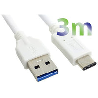 Exian - Câble Type-C vers USB, blanc-Pour une synchronisation ou une charge efficace