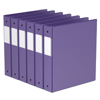 Davis Group Super économie, Reliure à anneaux ronds 1.5 po, paquet de 6 – Violet-3 Reliure À Anneaux