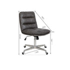 FurnitureR - Steffen Chaise de bureau Chaise de bureau à domicile-Taille du siège:17,3 L x 16,9 P po