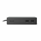 Microsoft - Station d’accueil Surface - noir-La station d'accueil Surface Dock utilise la technologie Surface Connect, qui permet des transferts haute vitesse pour la vidéo, l'audio et les données en passant par un seul câble, éliminant l'encombrement de votre bureau