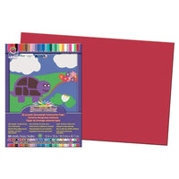 Pacon Sunwork – Papier de bricolage, 12 x 18 po, 50 feuilles, rouge, 300/paquet (PAC6107)-Ensemble en papier épais pour des activités d’arts plastiques