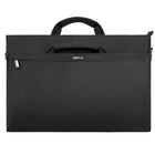 Estarer Sac Ordinateur Portable 13.3 po Homme Toile Vintage Sacoche pc Bureau Mallette Messenger Bandoulière Laptop, Noir-Bandoulière amovible
