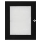 SECO - Étui de cadre d'affichage intérieur/extérieur verrouillable - 8.5 po l x 11 po H - Noir-Un boîtier verrouillable imperméable pour l'intérieur ou l'extérieur afin d'afficher des affiches, des images et des avis - peut être utilisé à l'intérieur et à l'extérieur