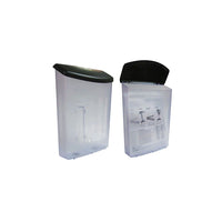 Futech CTS0136 - Boîte à documents d'extérieur,  13-1/8""H x 10"L x 4-1/2"P, Couvercle noir, Boite semi-transparente, 2/Paquet-Taille : 13-1/8""H x 10"L x 4-1/2" P