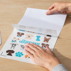 Cricut - Ensemble d'autocollants imperméables 8,5" x 11" - Blanc - Paquet de 6-Compatible avec les machines Cricut Maker, la Cricut Explore 3 et la Cricut Joy Xtra