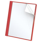 Oxford - Couverture de présentation au devant transparent  - format lettre - rouge-Les couvertures de présentation au devant transparent mettent la page de titre de votre recherche ou de votre rapport en évidence; elles constituent le parfait ajout à votre liste de fournitures scolaires