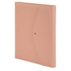 Bugatti Écritoire style envelope fait de cuir végétalien, Rose (WRC5195BU-ROSE)-Fermeture à bouton à pression