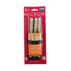 Sakura - Pigma Micron stylos design - noir - couleurs assortis - ensemble de 3-Contient 3 feutres fins