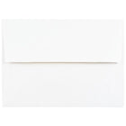 JAM Paper Enveloppes A7, blanches à revers doré, 250/paquet-Intérieur vierge où écrire un mot personnalisé