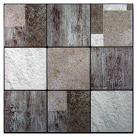 CTG Brands – Carreaux muraux « pelez et collez », bois de grain gaufré, 10 po x 10 po, beige, paq./6-10 larg. x 10 haut. (po)
