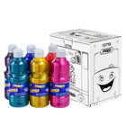 Prang - Peinture Tempera brillante lavable - 16 oz - couleurs assorties - paquet de 6-Une pose transparente qui fournit à votre peinture des couleurs vibrantes à couper le souffle