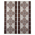 CTG Brands – Carreaux muraux autocollants à bordure motif trèfle, 9,8 po x 12,4 po, multicolore, paq./6-Polyvalent: utilisez les collants muraux pour dosseret à peler et coller pour les murs d'évier de cuisine, le dosseret de salle de bain, les murs de chambre à coucher, la buanderie, l'escalier ou sur toute autre surface plane non poreuse