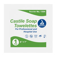 Lingettes au savon de Castille Dynarex - 5" x 7" – 10 boîtes de 100 lingettes-5" x 7" – 10 boîtes de 100 lingettes