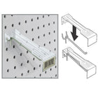 Azar Displays – Recouvrement de crochet de 4 po pour étiquettes autocollantes, 50/paquet (700890)-Plat à l’avant pour un positionnement d’étiquettes autocollantes sécuritaire