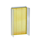 Azar Displays – Présentoir à panneau perforé Powerwing, 22 x 13,5 po, jaune (700355-YEL)-Acrylique jaune