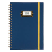 General Supply Goods + Co - Cahier Placard - B5 (6,9 x 9,8 po) - 180 pages - Bleu marine-Couverture rigide en papier bleu marine