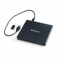 Verbatim - Graveur de CD et de DVD externe USB-Vitesses d'écriture maximales de 8x pour les DVD et de 24x pour les CD