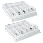 Azar - Plateau cosmétique à bac à diviseur court réglable - Clear - Paquet de 2-Vendu en paquets de: 2