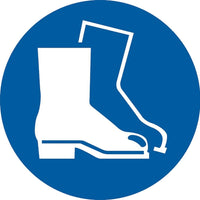 Accuform Signs - Étiquettes Epi Avec Pictogramme De Bottes, Vinyle, Rouleau, 4po Lo X 4po La-Format Rouleau