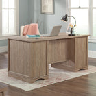 Sauder - La Collection Rollingwood Bureau Ministre - Finition Brushed Oak-Les sept tiroirs sont equipes de glissieres à extension complete.