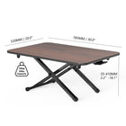 Fitueyes - Ajustez les élévateurs de bureau ergonomiques à hauteur réglable - 30 po de large - noir-Position de travail flexible - la taille superieure est de 30 po x 20 po , ce qui donne suffisamment d'espace pour les reglages d'affichage simple, double et ordinateur portable + ordinateur. Monter à 16,1 pouces et descendre à 2,2 pouces est ideal quelle que soit votre taille.