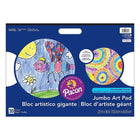 Pacon Heavyweight Jumbo Art Pad avec poignée de transport, 22" x 16", papier blanc brillant-Papier bond lisse de qualité supérieure