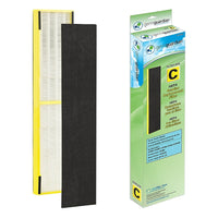 GermGuardian® – Filtre de rechange C FLT5000 AUTHENTIQUE True HEPA pour purificateur AC5000 de Guardian Technologies-Les nombreux niveaux de filtration incluent un filtre HEPA, un pré-filtre et un filtre à  charbon pour aider à améliorer la qualité de l'air intérieur