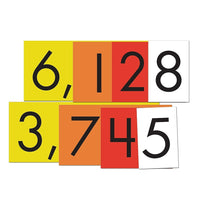 Essential Learning Products Ensemble de cartes de valeurs de nombres entiers à 4 valeurs-Ces cartes à code couleur fournissent aux élèves une représentation visuelle de la valeur de position et les aident à développer le sens des nombres