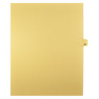 Markmaker - Intercalaires imprimes Legal, Chamois, 1/25th coupe, format lettre, sans trous, 25 tabs/PQT, 5 PQT/Boite, Numero 86-Intercalaires imprimes Legal
