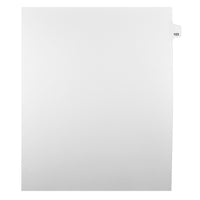 Markmaker - Intercalaires imprimes Legal, Blanc, 1/25th coupe, format lettre, sans trous, 25 tabs/PQT, 5 PQT/Boite, Numero 103-Intercalaires imprimes Legal