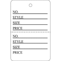 Wamaco - Étiquette de vente au détail « IS », perforée avec une ficelle, 1 5/8 lar. x 2 1/2 haut. (po), paquet de 1000-Pour la description d'inventaire et les prix