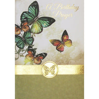 Rosedale - Carte de voeux, une prière d'anniversaire, papillon-Imprimé sur papier de qualité couché