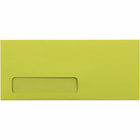 JAM Paper #10 Enveloppes à fenêtre professionnelles - 4,125" x 9,5" - Ultra Lime Vert - Paquet de 50-Couleur : Enveloppes vert citron