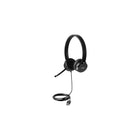 Casque d'ordinateur USB stéréo Lenovo 100 - Noir-Casque stéréo USB