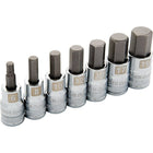 Dynamic Tools – Ensemble de 7 douilles hexagonales métriques standards, à prise de 1/2 po,  6 mm à 19 mm-Inclut : 6, 8, 10, 12, 14, 17, 19 mm