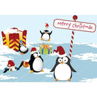 Carte de Noël, Merry Christmas, Pingouin et amis, Paquet de 18-Imprimé sur papier couché de première qualité