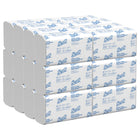 Scott - Essuie-mains Pro Slimfold - Avec technologie Absorbency Pockets pour séchage rapide - Pour les distributrices Kimberly-Clark Professional compatibles - Blanc - Paquet de 24-24 paquets d’essuie-mains à plis Slimfold Scott Pro/caisse