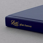 Letts - Agenda perpétuel 12 mois Icon - 7-5/8" x 5" - Marine-Détails dorés