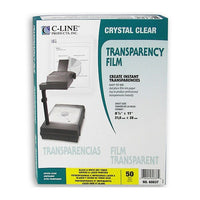 C-Line - Pellicule pour photocopieurs papier ordinaire/laser, transparent, 50/paquet-Créez des acétates transparents et colorés avec facilité