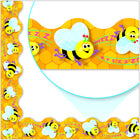 TREND - Abeilles occupées Terrific Trimmers, 5,7 cm l x 99,1 cm L, paquet de 12-Chaque bande fait 5,7 cm x 99,1 cm ; 11,9 m / 12 bandes par paquet