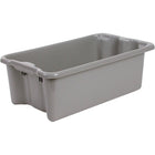 Lewis Bins + – Contenants Stack-N-NestMD Polylewton, 19,4 x 12,9 po, gris, 5/paquet-Moulage par injection de polyoléfines à impact élevé